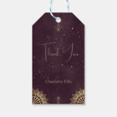 ダークブルガンディシテラルサンアンドムーンブライダルブランチ ギフトタグ (裏面)