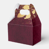 ダークブルゴーニュと金ゴールド フェイバーボックス (正面サイド)