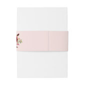 ダークブルゴーニュのマルサラとピンクのフローラピンク 招待状ベリーバンド (裏面例)