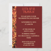 ダークブルゴーニュ感謝祭ディナーオータム饗宴 招待状 (正面)