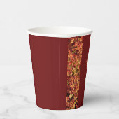 ダークブルゴーニュ秋の饗宴ハッピー感謝祭 紙コップ (右)