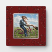 ダークブルゴーニュ赤ワイドフレームフォト フォトプラーク (正面)