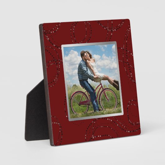 ダークブルゴーニュ赤ワイドフレームフォト フォトプラーク (正面)
