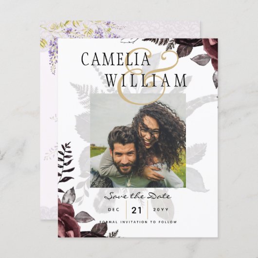 ダークブルゴーニュ黒バラ結婚ズ秋冬 (正面/裏面)