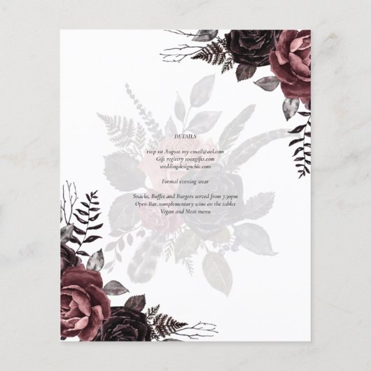 ダークブルゴーニュ黒バラ結婚ズ秋冬 (裏面)