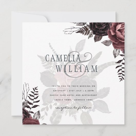 ダークブルゴーニュ黒バラ結婚ズ秋冬 (正面)