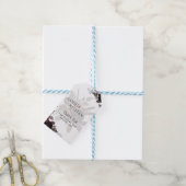 ダークブルゴーニュ黒バラ結婚ズ秋冬 ギフトタグ (より糸付き)