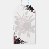 ダークブルゴーニュ黒バラ結婚ズ秋冬 ギフトタグ (裏面)