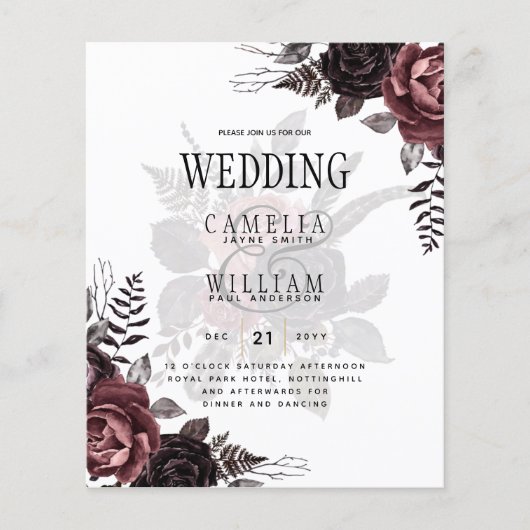 ダークブルゴーニュ黒バラ結婚ズ秋冬 チラシ (正面)