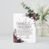 ダークブルゴーニュ黒バラ結婚ズ秋冬 ポストカード (スタンド正面)