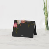 ダークブルゴーニュ&クリームピーニーブラックシャワー サンキューカード (裏面)