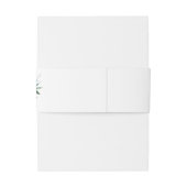 ダークブルゴーニュ&ライトピンク赤面フローラ 招待状ベリーバンド (裏面例)