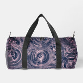 ダークブルーとかわいらし渦巻きろうけつ染め ダッフルバッグ (裏面)