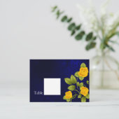 ダークブルーとイエローローズ結婚ズ プレイスカード (スタンド正面)