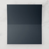 ダークブルーとグリーンの銀河系結婚ズ プレイスカード (内部開封)