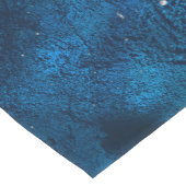 ダークブルーとシルバーの抽象芸術N3 ショートテーブルランナー (コーナー)