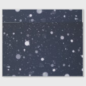 ダークブルーとホワイトラッピング紙 ラッピングペーパー (フラット)