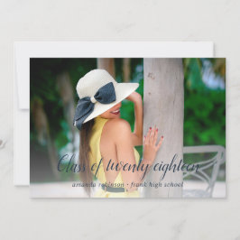 ダークブルーとメイヴのストライプ大学院発表 案内状