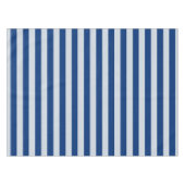 ダークブルーとライトブルーのストライプ テーブルクロス (正面(横))