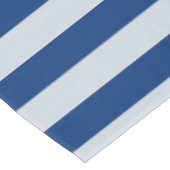 ダークブルーとライトブルーのストライプ テーブルクロス (アングル)