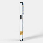 ダークブルーと金ゴールドヒョウ Case-Mate iPhoneケース (裏面 / 右)