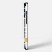 ダークブルーと金ゴールドヒョウ Case-Mate iPhoneケース (裏面 / 左)