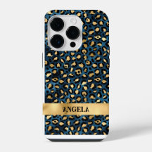 ダークブルーと金ゴールドヒョウ
