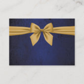 ダークブルーと金ゴールドボウ プレイスカード (裏面)