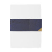 ダークブルーと金ゴールドボウ 招待状ベリーバンド (裏面例)