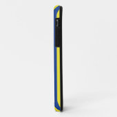 ダークブルーと黄色のストライプ Case-Mate iPhoneケース (裏面/左)