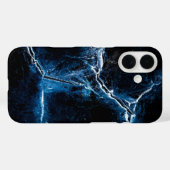 ダークブルーのアイスアートの写真 Case-Mate iPhoneケース (裏面 (横))