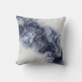 ダークブルーのアルコールインク クッション