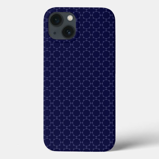 ダークブルーのイスラム幾何学模様 Case-Mate iPhoneケース (裏面)