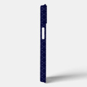 ダークブルーのイスラム幾何学模様 Case-Mate iPhoneケース (裏面 / 右)
