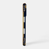 📱 ダークブルーのカスタムネーム装飾ギフト ✨ iPhone 16ケース (右側面)