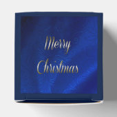 ダークブルーのクリスマス フェイバーボックス (上部)