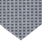 ダークブルーのグラフィック織り銀カスタムラタン テーブルクロス (アングル)