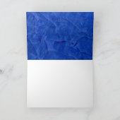 ダークブルーのグリーティングカード サンキューカード (内部)