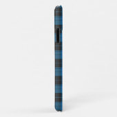 ダークブルーのシンプルなタータン柄 Uncomm Case-Mate iPhoneケース (裏面/右)