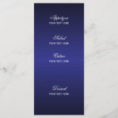 ダークブルーのスターライト – メニュー (裏面)