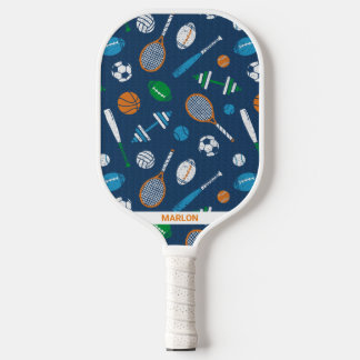 ダークブルーのスポーツ用品 ピックルボールラケット