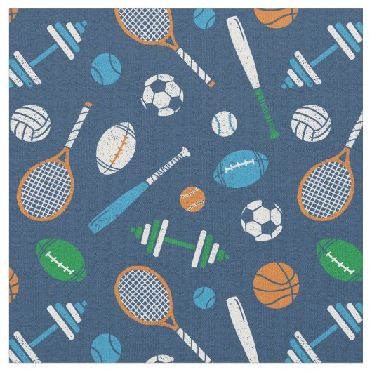 ダークブルーのスポーツ用品 ファブリック (クローズアップ)