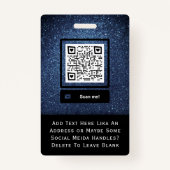 ダークブルーのセキュリティIDバッジIT法執行機関 バッジ (裏面)