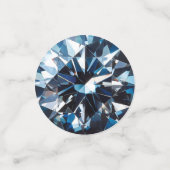 ダークブルーのダイヤモンドパターン コンフェッティ (スモール正面)