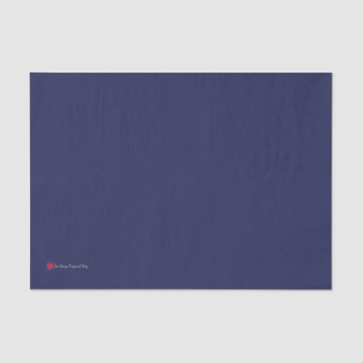 ダークブルーのデコップマッチング 薄葉紙 (正面)