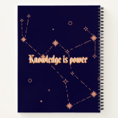 ダークブルーのノートブック(宇宙デザインノートブック) ノートブック (裏面)