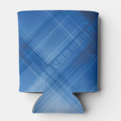 ダークブルーのハイテク背景 缶クーラー (裏面)