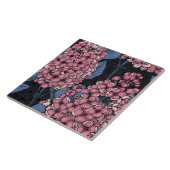 ダークブルーのピンク薄紫 タイル (側面)