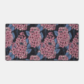 ダークブルーのピンク薄紫 デスクマット (正面)