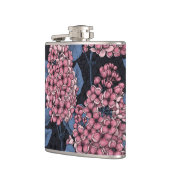 ダークブルーのピンク薄紫 フラスク (左)